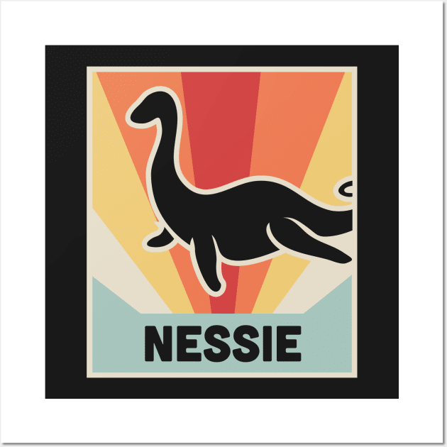 NESSIE – Vintage Loch Ness Monster Wall Art by MeatMan